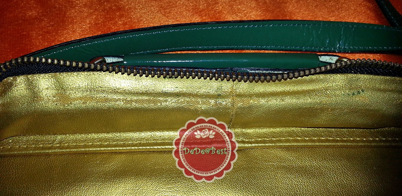 B44:Vintage leather bag กระเป๋าหนังแท้สีเขียวทรงสี่เหลี่ยม/ใส่เอกสาร/สะพาย/ถือ/ถอดสายได้