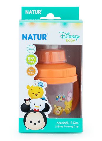 ถ้วยหัดดื่ม Natur 2-Step ลาย Tsum Tsum ปลอดสาร BPA