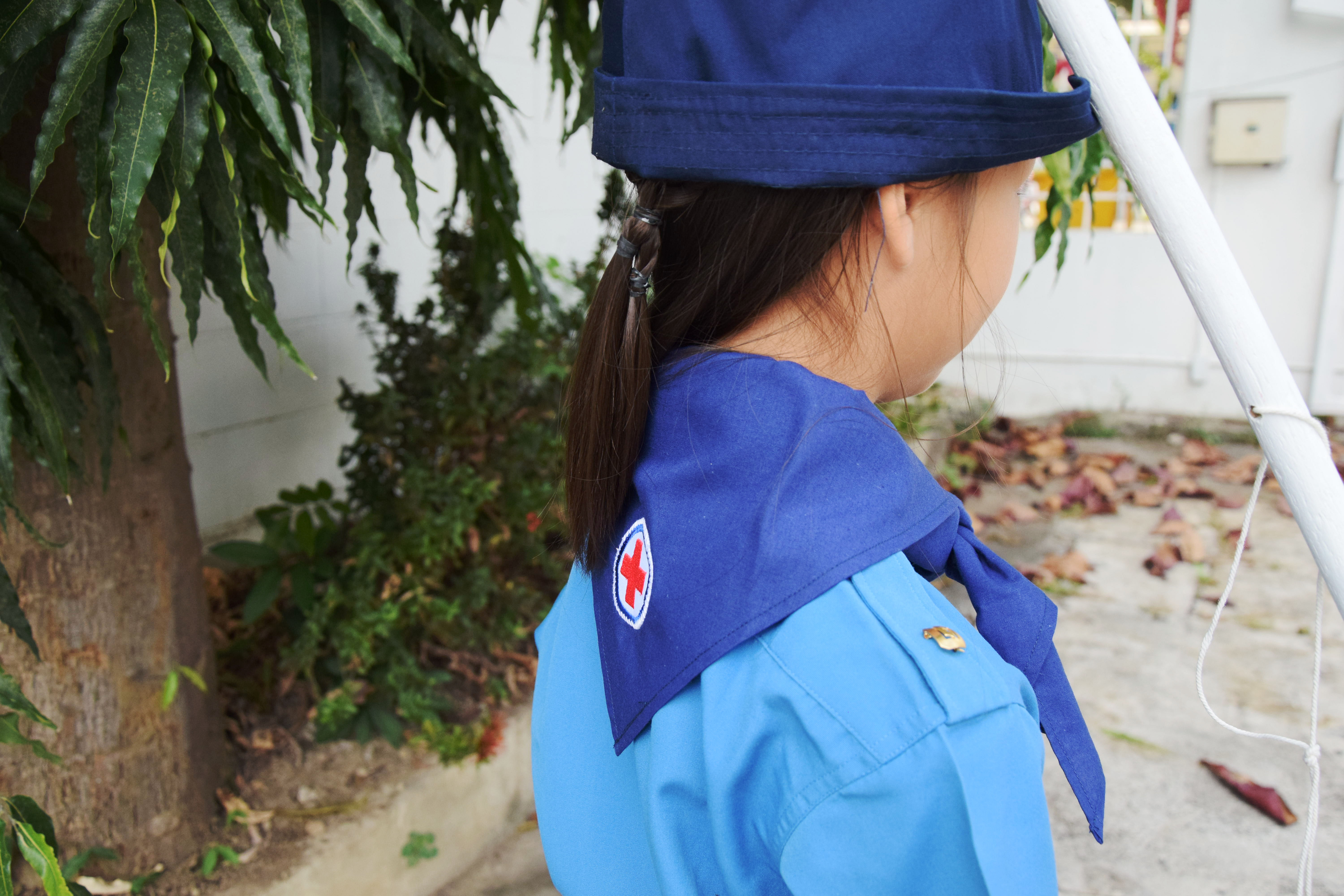 ชุดยุวกาชาดหญิง สีฟ้า ไม่รวมเครื่องหมาย (ราคาตาม size)