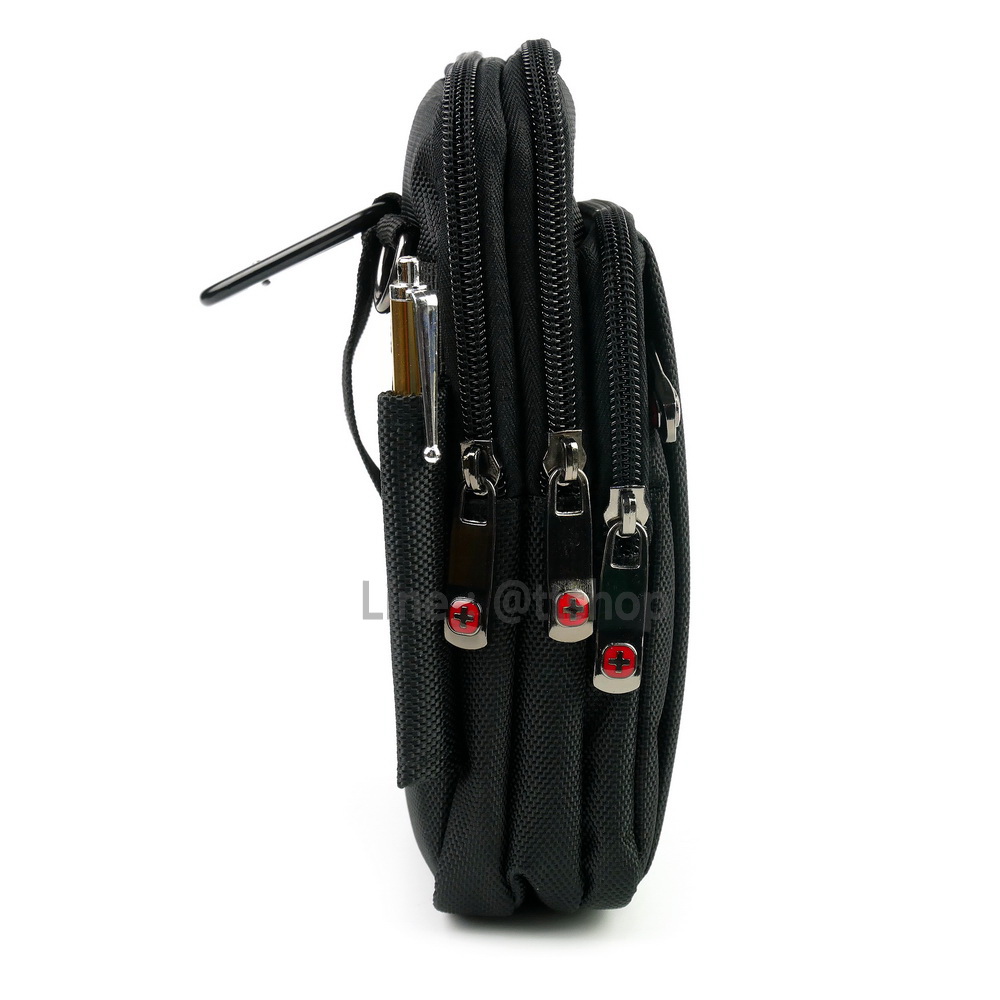 DAKAR กระเป๋าหนังคาดเอว ใบใหญ่ แนวตั้ง ใส่มือถือขนาด 5 - 6.5 นิ้ว (0611)