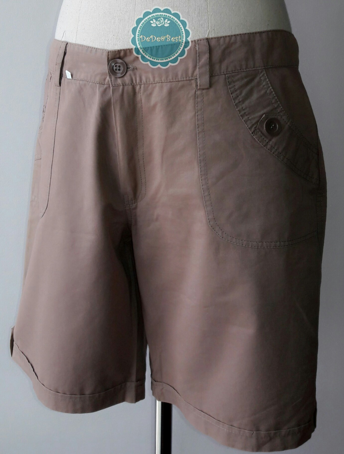 P5:2nd hand pants กางเกงขาสั้นสีน้ำตาลอ่อน