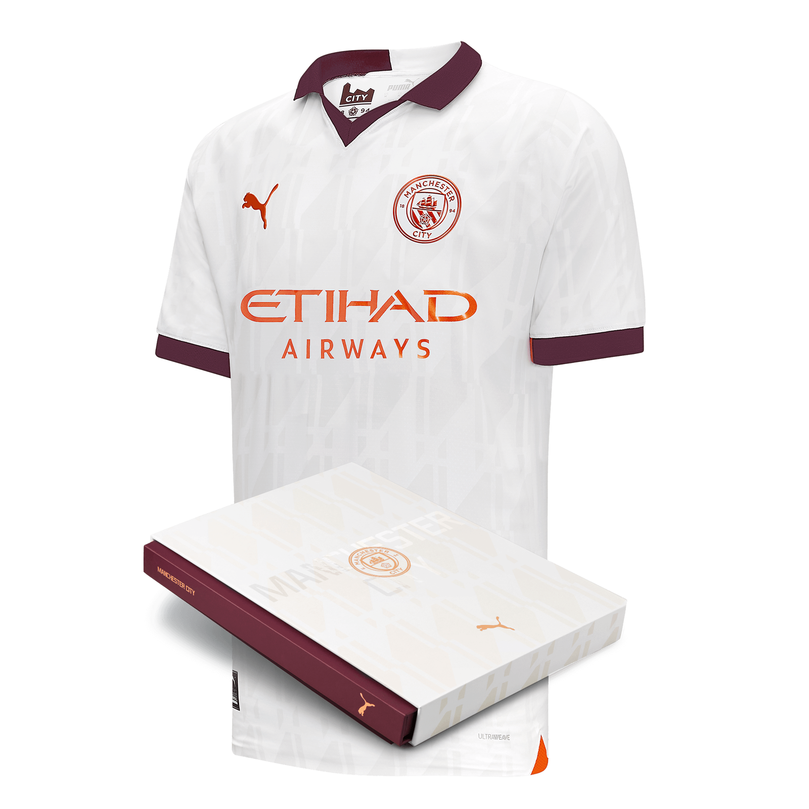 เสื้อแมนเชสเตอร์ ซิตี้ 2023 2024 ทีมเยือน Away Authentic เวอร์ชั่นนักเตะ บรรจุกล่องของขวัญของแท้