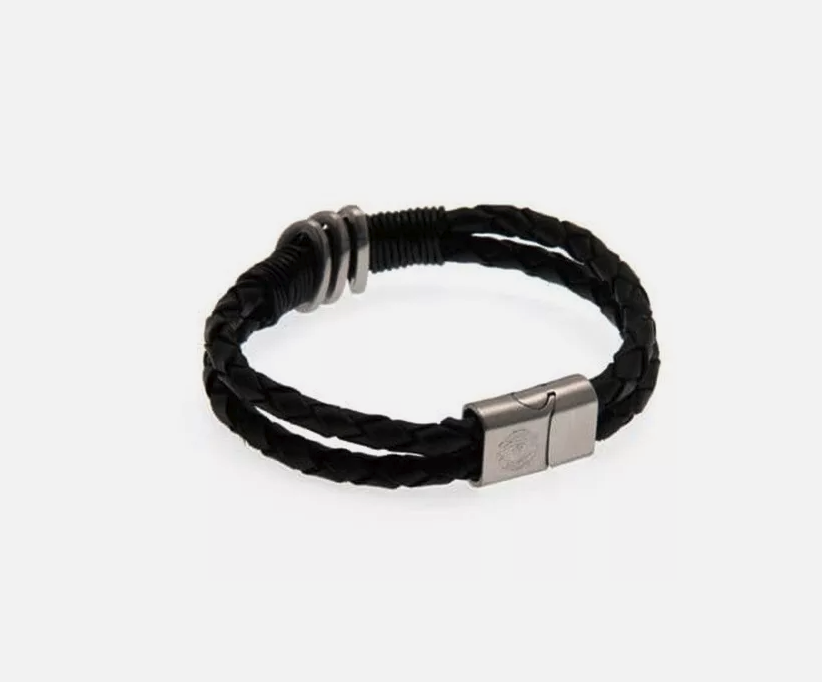 กำไลข้อมือหนังแมนสเตอร์ ยูไนเต็ด Leather Bracelet Official Product ของแท้