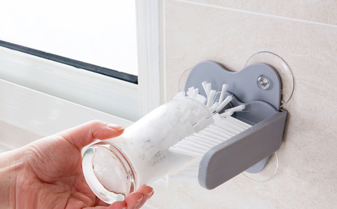 แปรงล้างแก้วน้ำ (ที่ทำความสะอาดแก้ว)