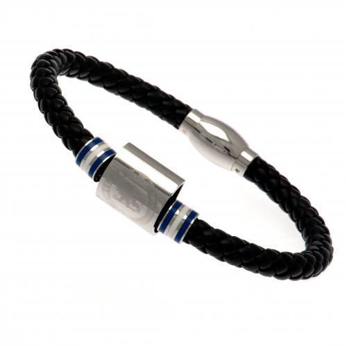 กำไลข้อมือเชลซีสายหนัง พร้อมกล่องของขวัญของแท้ Chelsea FC Leather Bracelet