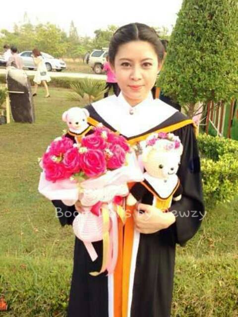 ตุ๊กตาถักรับปริญญา ม.รามคำแหง ขนาด 5 นิ้ว