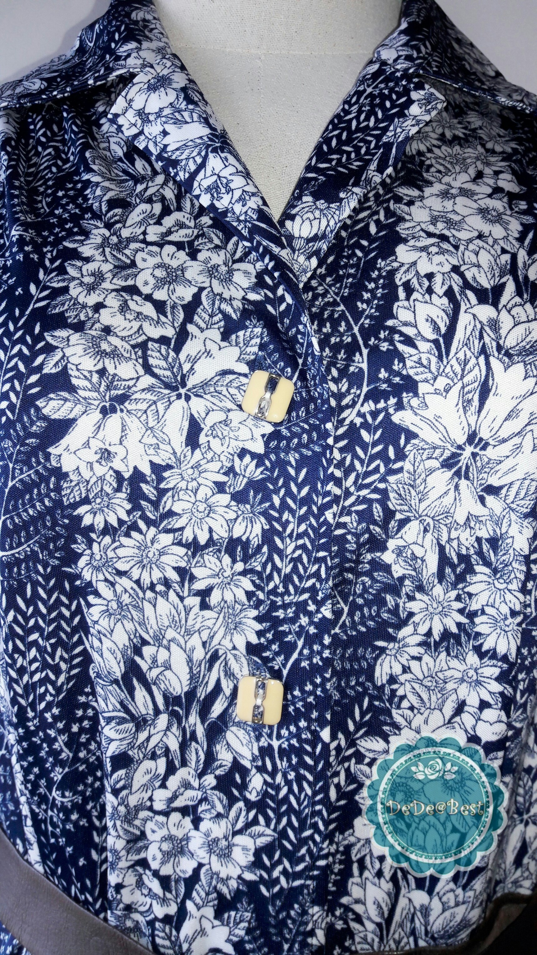 ขายแล้วค่ะ D7:Vintage dress เดรสวินเทจ ลายดอกไม้สวยมากค่ะ❤