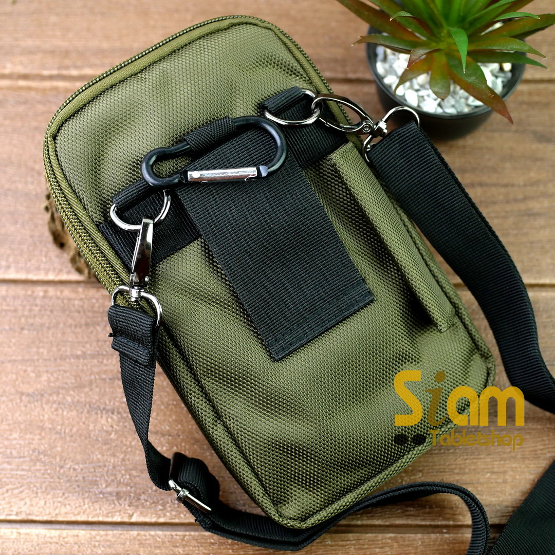 DAKAR กระเป๋าหนังคาดเอว แนวตั้ง ใส่มือถือขนาด 5 - 6.7 นิ้ว (099)