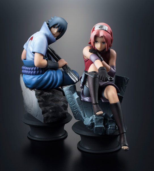 [แพคคู่] Naruto Shippuden Chess Piece Collection R Premium - Sasuke and Sakura