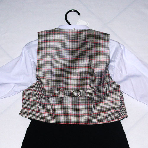 ชุดออกงานเด็กชาย เสื้อกั๊ก+เชิ๊ต+หูกระต่าย+กางเกงขายาว เหมาะสำหรับเด็ก 5-13 ปี