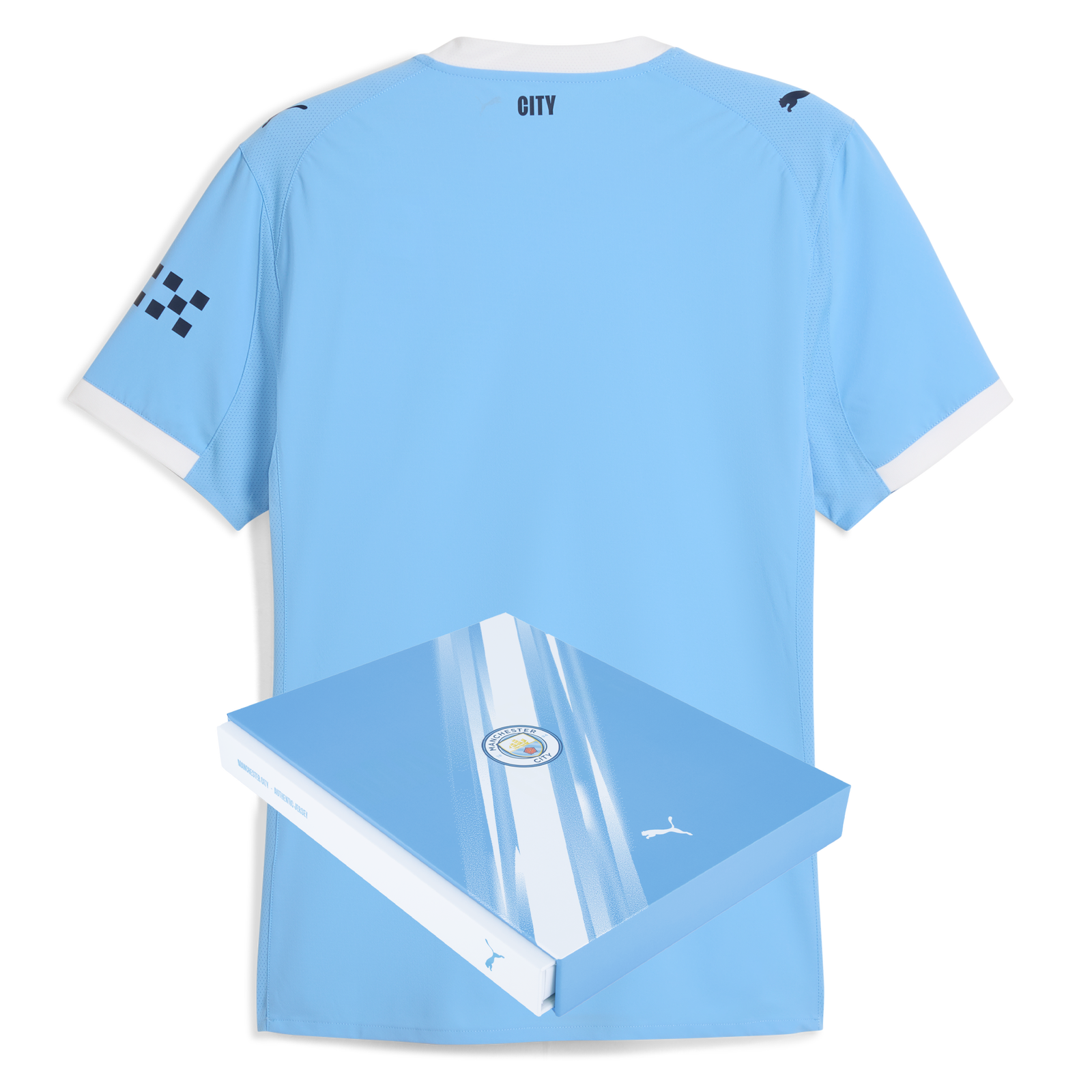 เสื้อแมนเชสเตอร์ ซิตี้ 2025 2026 ทีมเหย้ารุ่นนักเตะ Authentic Home มีกล่องของแท้