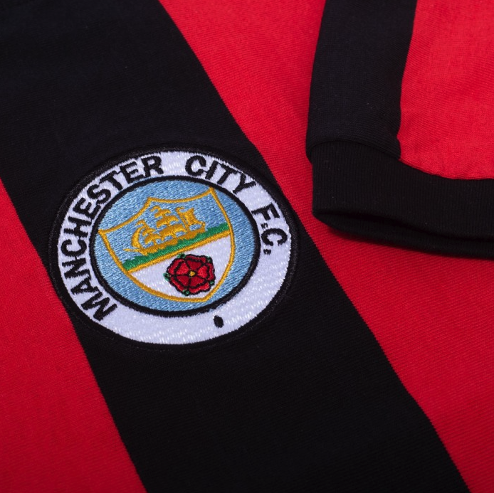 เสื้อเรทโรย้อนยุคแมนเชสเตอร์ ซิตี้ 1972 Away Retro Football ของแท้