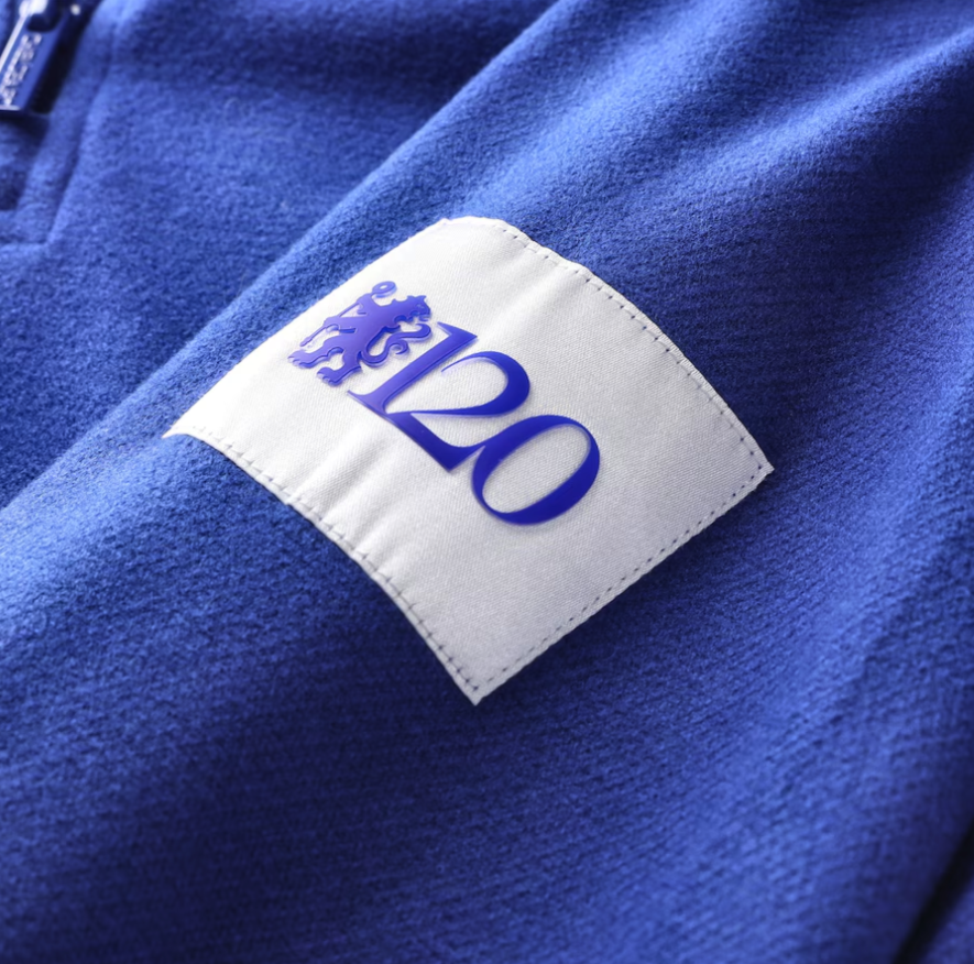 เสื้อเชลซีที่ระลึก 120 ปี 120 Year Anniversary CFC LDN Taped 1/4 Zip Top สีน้ำเงินของแท้