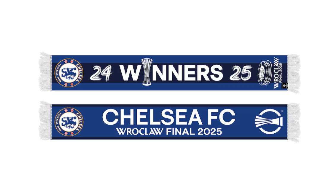 ผ้าพันคอเชลซีแชมป์ UECL Winners 25 ของแท้