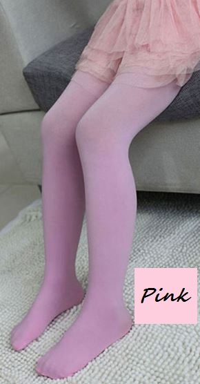 ถุงน่องเต็มตัวสีชมพูอ่อน สีสันสดใส Size S-XXL