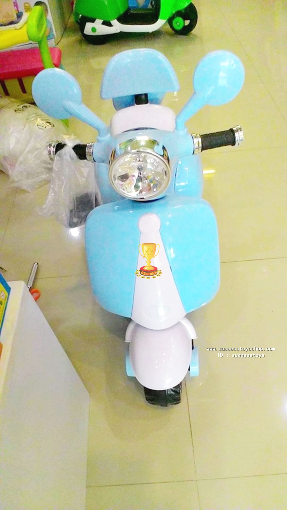 รถมอเตอร์ไซค์สนู๊ปปี้ มี 3 สี : ชมพู ฟ้า ครีม
