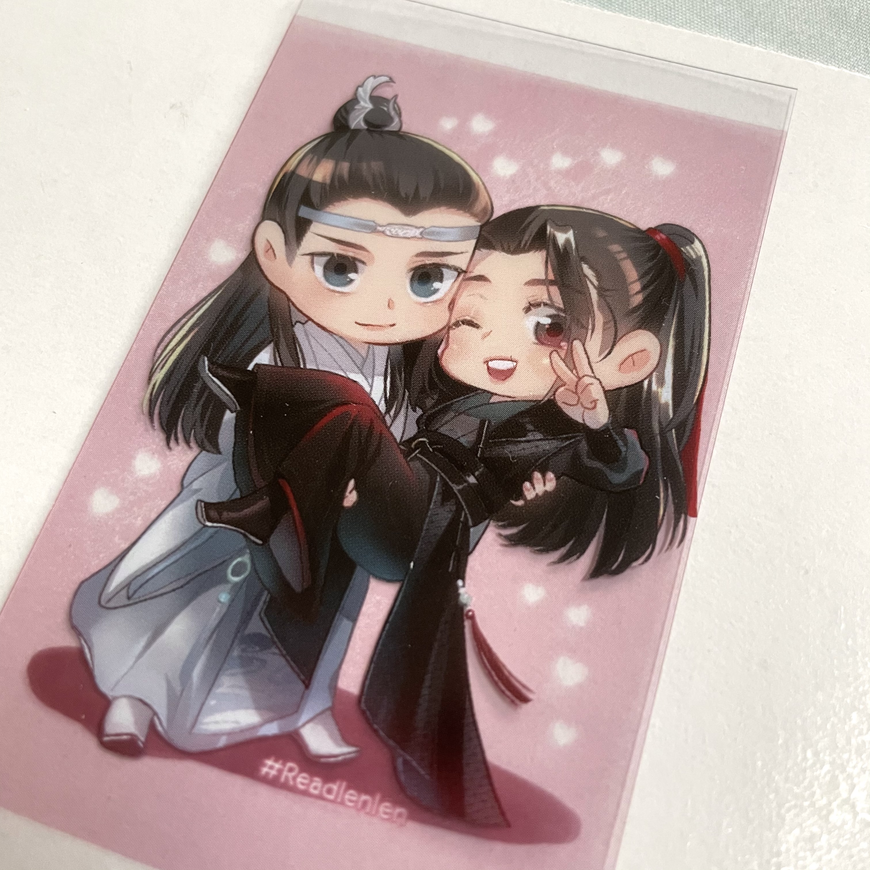 การ์ดใสแบบบางปรมาจารย์ลัทธิมาร 2 ใบ ร้าน Readlenlen