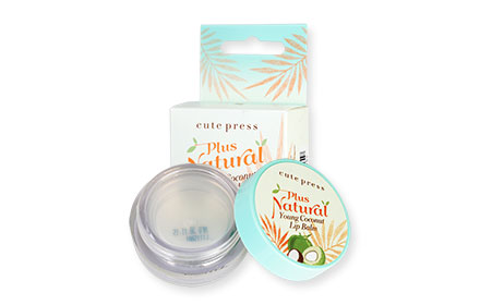 Cute Press Plus Natural Young Coconut Lip Balm ลิปปาล์มช่วยฟื้นบำรุงริมฝีปากให้เนียนนุ่ม ไม่แห้งแตกเป็นขุย เนื้อปาล์มนุ่มลื่นไม่เหนียวเหนอะหนะ