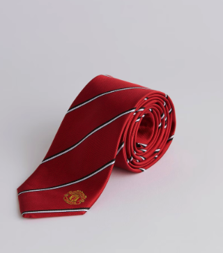 เนคไทแมนเชสเตอร์ ยูไนเต็ด Red Stripe Crest Tie สีแดงของแท้