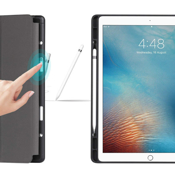 เคส iPad Pro 12.9 2017 มีช่องเสียบปากกา ลายหินอ่อน