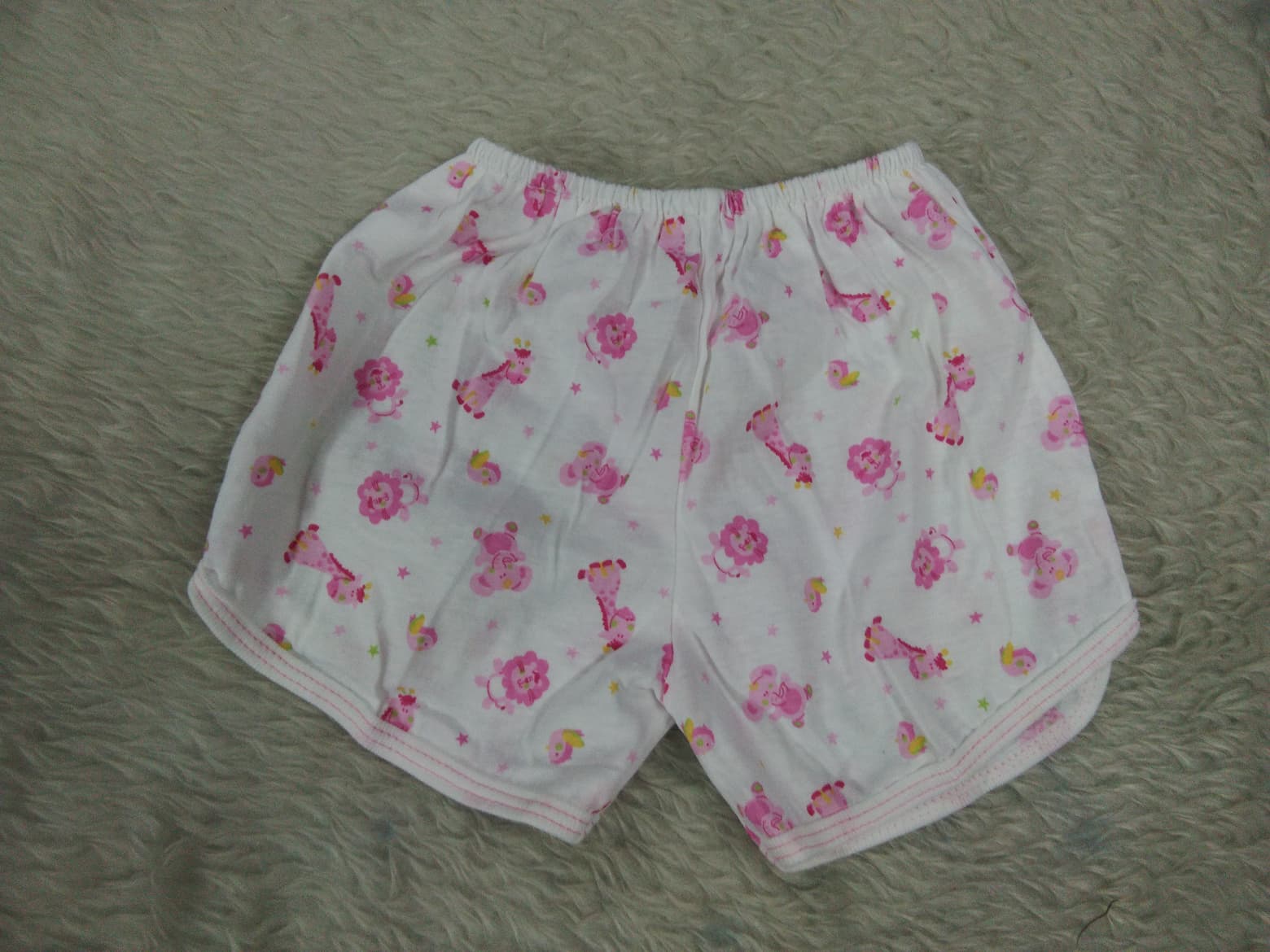 ชุดเด็กอ่อน แขนสั้นขาสั้น ผูกป้ายหน้า