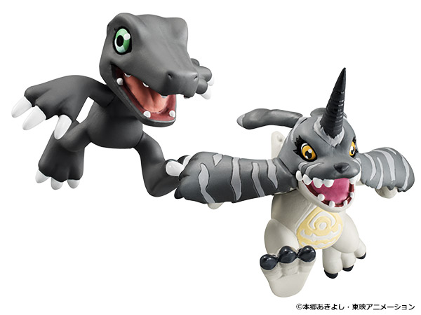 [แพคคู่] MegaHouse DigiColle! Digimon Adventure - Black Agumon & Black Gabumon
