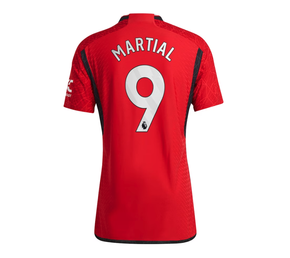 เสื้อแมนเชสเตอร์ ยูไนเต็ด 2023 2024 ทีมเหย้ารุ่นเวอร์ชั่นนักเตะ Home Authentic ติดชื่อเบอร์ Martial 9 ของแท้