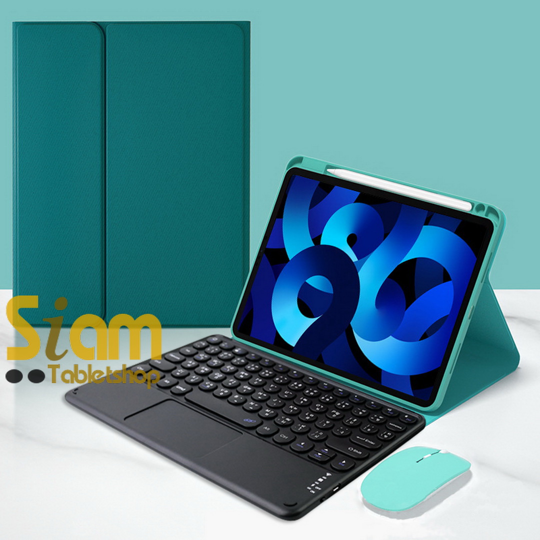 เคสคีย์บอร์ด เคสiPad 10 2022 (Gen 10) คีย์บอร์ด+ ทัชแพด มีรางปากกาฝั่งขวา แป้นพิมพ์ไทย