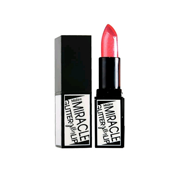 Mistine Miracle Glitter Jelly Lip มิสทีน มิราเคิล กลิตเตอร์ เจลลี่ ลิป ลิปเจลใสในรูปแบบแท่ง เปลี่ยนปากซีดให้อมชมพูระยิบระยับ