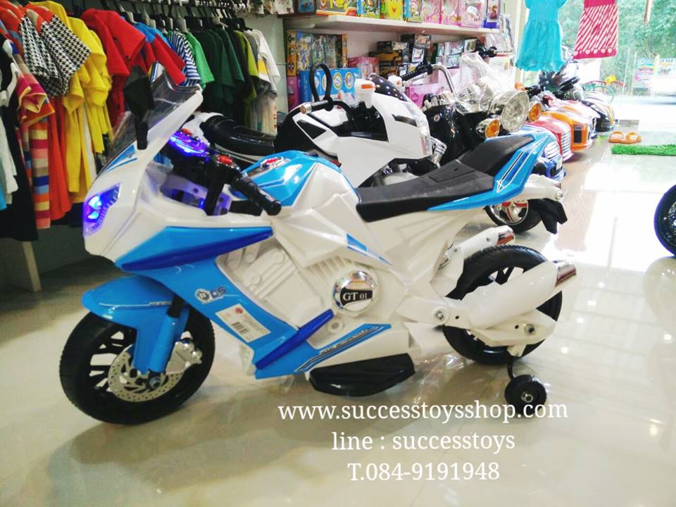 มอเตอร์ไซค์เด็กนั่ง รุ่น CH3145 SUPERBIKE2m สีฟ้า