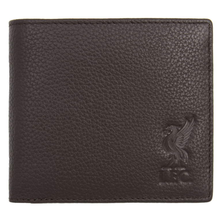 กระเป๋าสตางค์ลิเวอร์พูล Brown Leather Wallet ของแท้