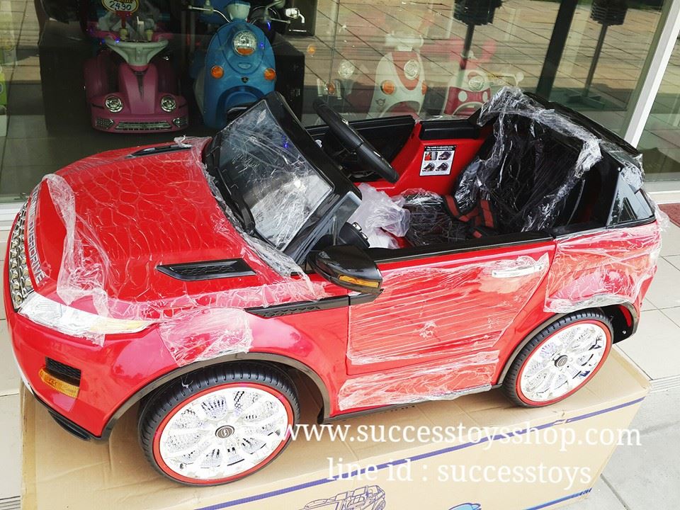 รถแบตเดอรี่เด็กนั่งไฟฟ้า รุ่นSX118 ยี่ห้อ RANGE ROVER 2 แบต 2 มอเตอร์ มี2 สี ขาว / แดง