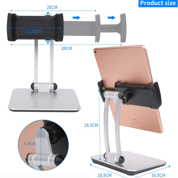 รุ่นใหม่ ! 2023 ขาตั้ง ที่ตั้ง มือถือ แท็บเล็ต บนโต๊ะ สำหรับ ไอแพด แท็บเล็ต 9.7 10.5 11 12.9 นิ้ว