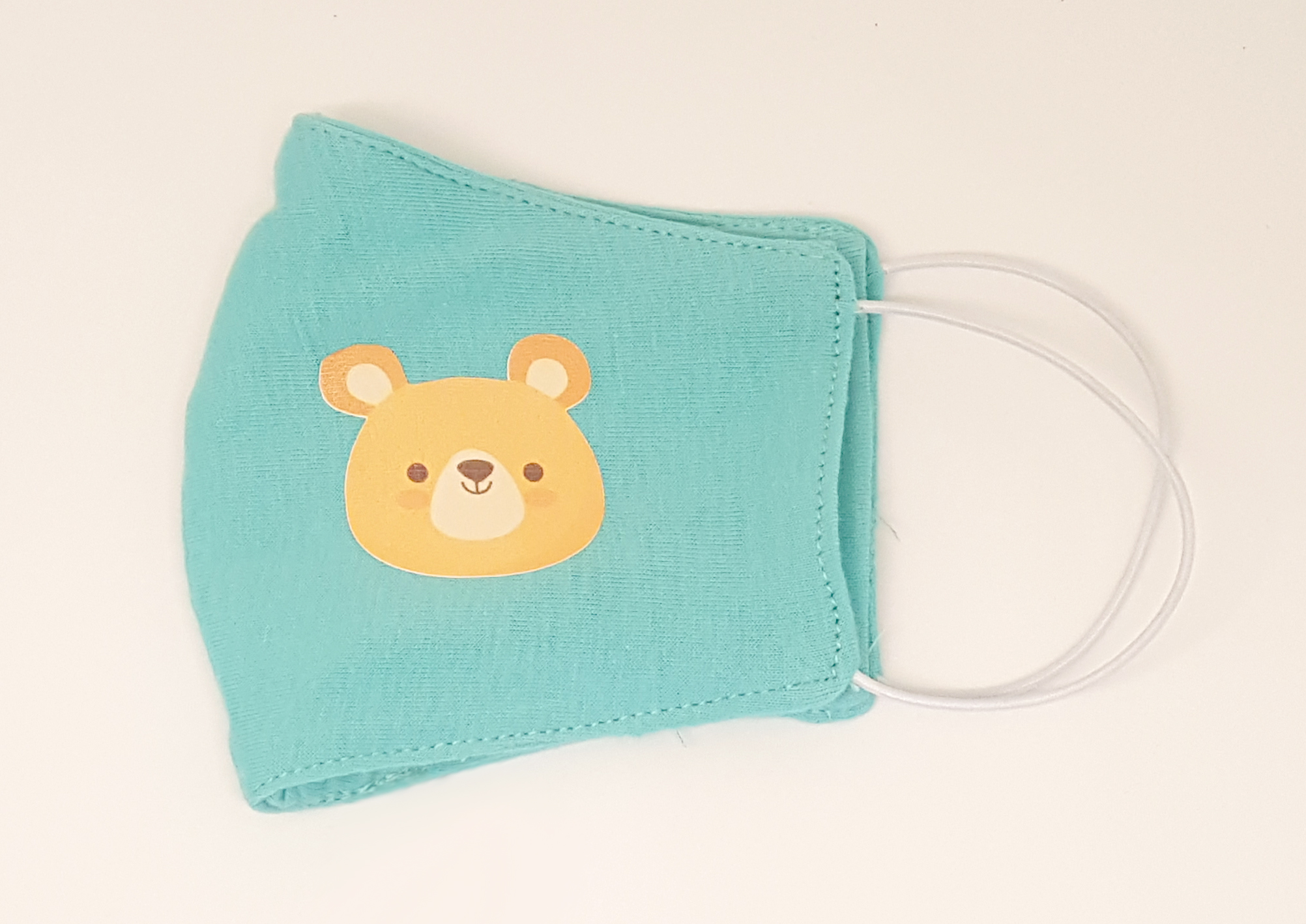 หน้ากากผ้าเด็กเล็ก รูปลายการ์ตูนน่ารัก ผ้ามัสลิน 2 ชั้น + Cotton 100%) มีช่องสอดแผ่นกรอง