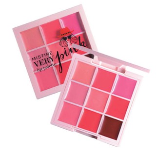 Mistine Very Pink Lip Palette มิสทิน เวรี่ พิงค์ ลิป พาเลท รวม ลิปสติกเนื้อกำมะหยี่นุ่มลื่น และเนื้อแมทเนียนติดทนในตลับเดียว