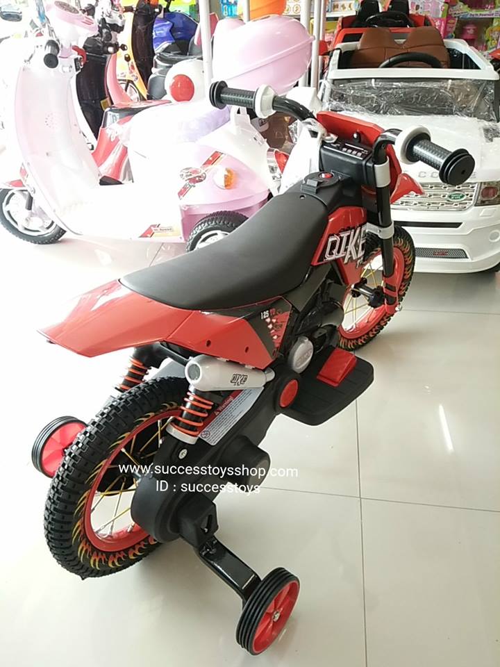 3187รถมอเตอร์ไซค์วิบากไฟฟ้า (ล้อเติมลม) มี 4สี : แดง เขียว ส้ม ฟ้า