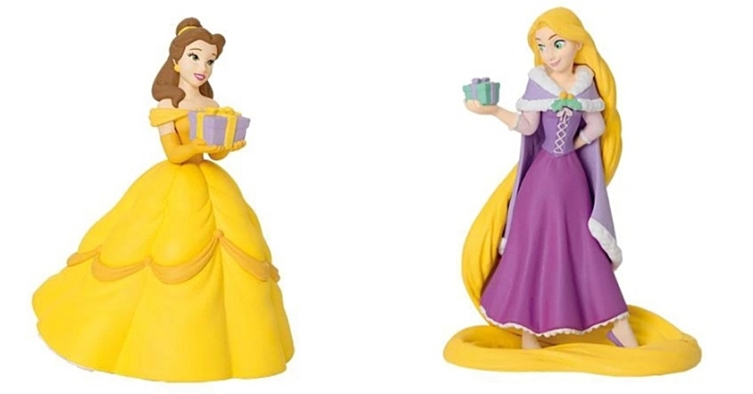 [ขายแยกชิ้น] Happy Kuji Disney Christmas Ornament Lottery 2020 - Belle / Rapunzel