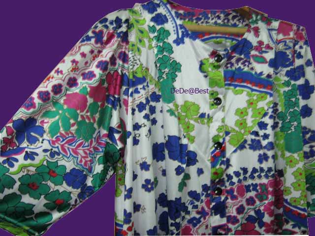 ขายแล้วค่ะ D24:Vintage dress เดรสวินเทจลายดอกไม้ผ้านิ่มลื่น❤