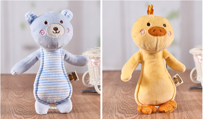 ตุ๊กตาผ้านุ่มๆ บีบมือมีเสียง