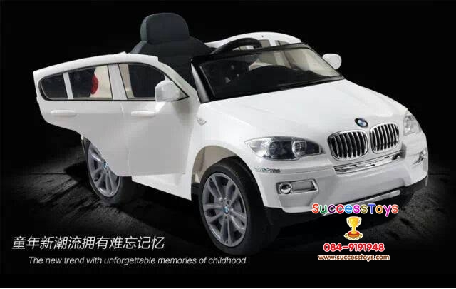 JJ258W รถแบตเตอรี่ ยี่ห้อ BMW-X6 (ลิขสิทธิ์แท้) มี 4 สี ขาว ดำ แดง น้ำเงิน