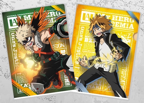[แฟ้มคู่] Ichiban Kuji My Hero Academia Fighting Heroes feat. One's Justice Clear File - Bakugou & Kaminari
