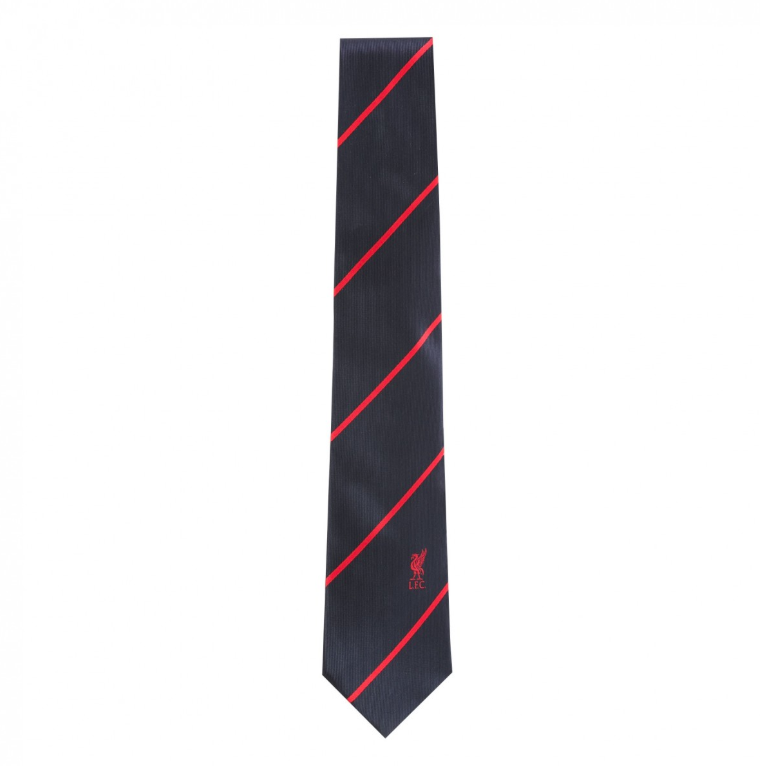 เนคไทที่ระลึกลิเวอร์พูล Navy Spot Liverbird สีกรมท่าของแท้