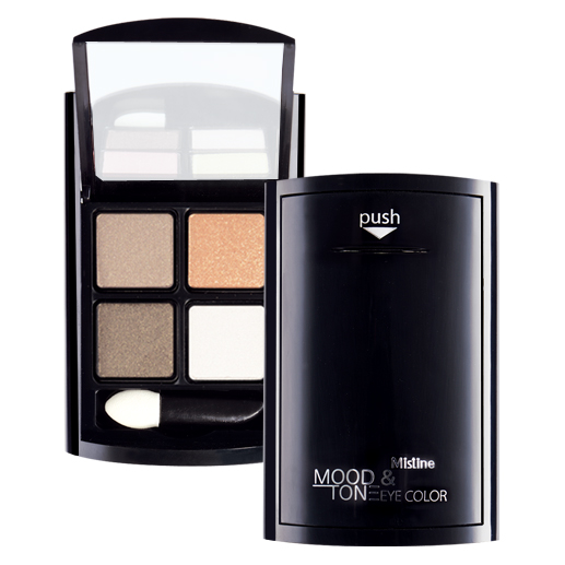 Mistine MOOD & TONE EYE COLOR อายแชโดว์ 4 สี เนื้อเนียนละเอียด นุ่มลื่น เกลี่ยง่าย กันน้ำกันเหงื่อ