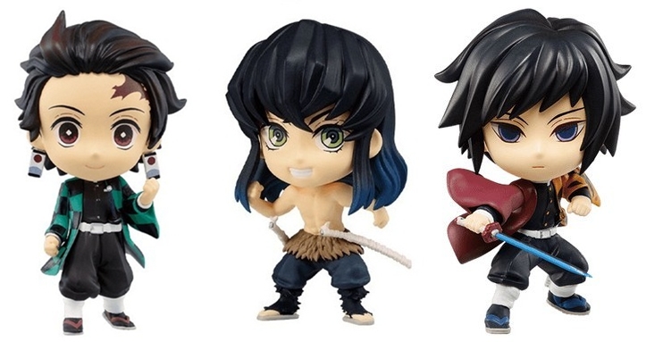 [ขายแยกชิ้น] Ichiban Kuji Kimetsu no Yaiba -San- Chibi Kyun-Chara - Tanjirou / Inosuke / Giyuu