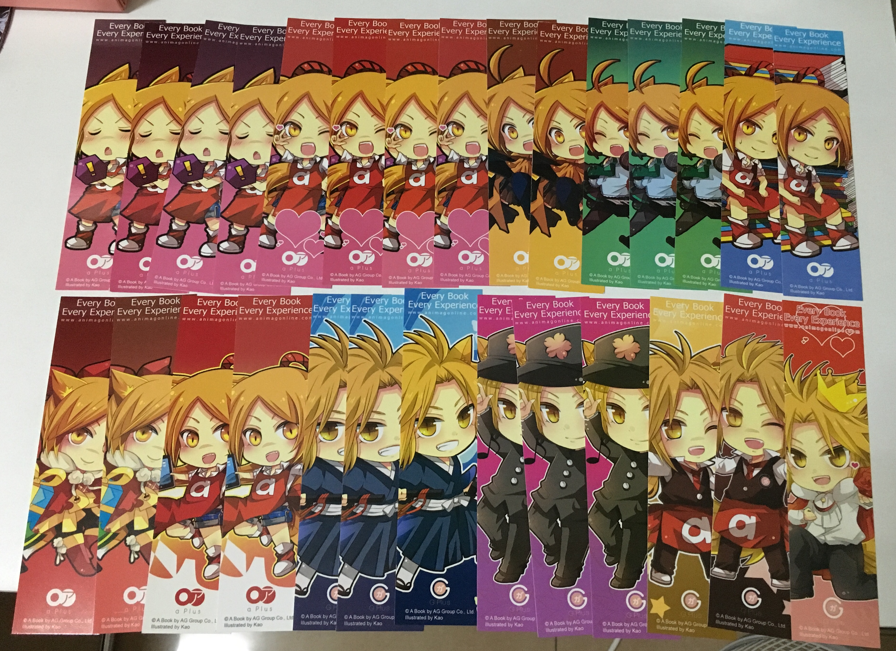ที่คั่นหนังสือมาสคอต Animag (A Plus + G Plus) 28 แผ่น
