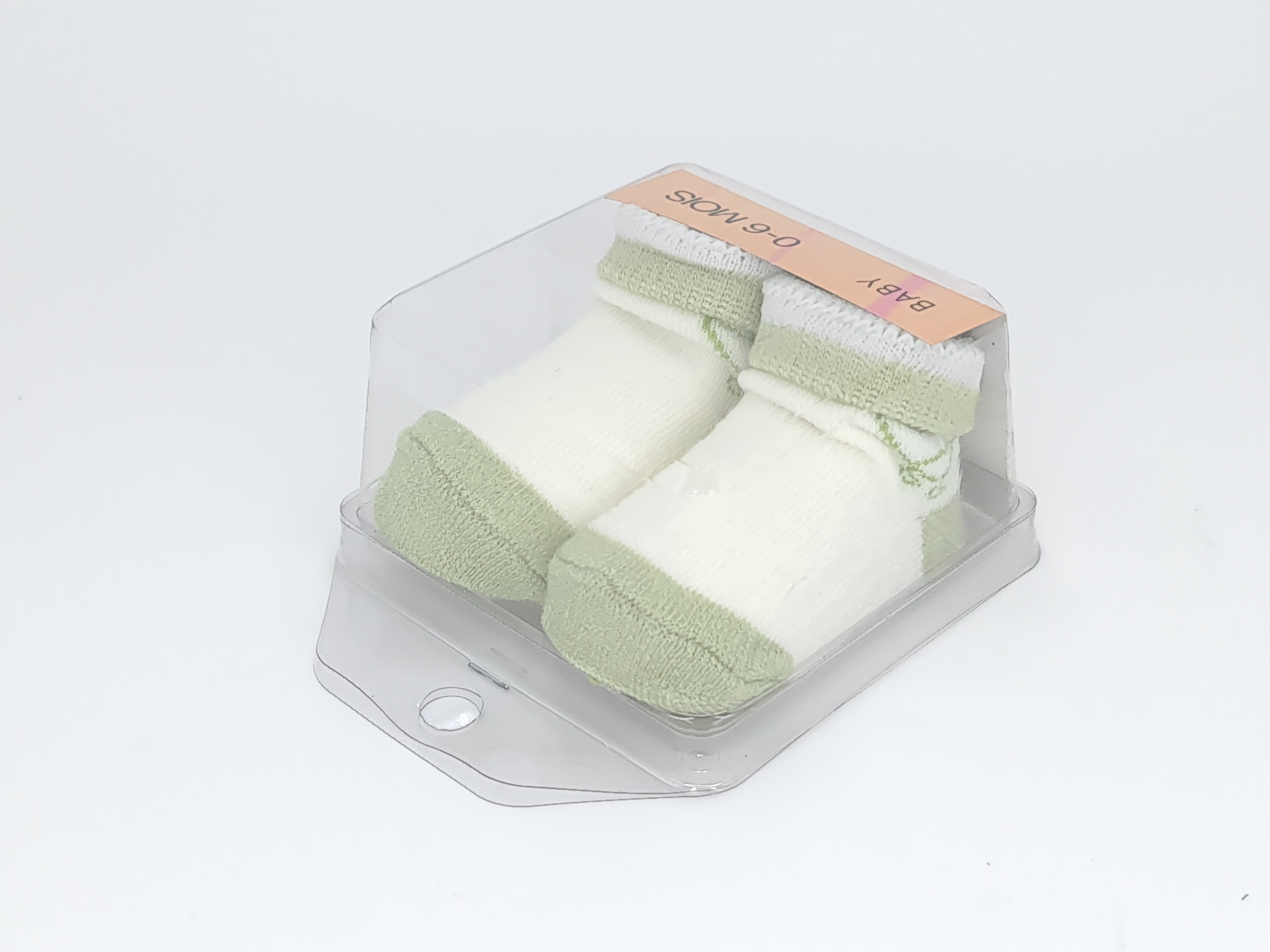 ถุงเท้าเด็กแรกเกิด 0-6 เดือน (กล่องใส) Baby Socks