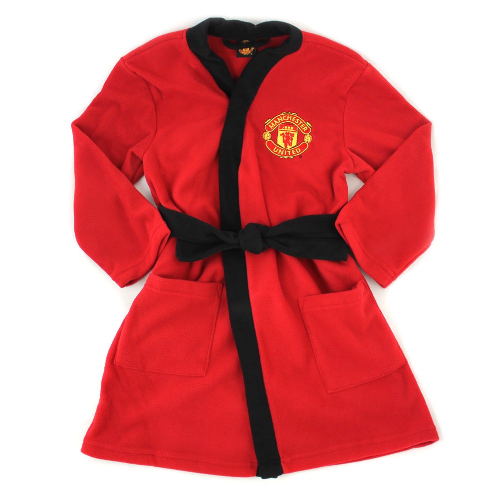 ผ้าคลุม ขนหนู แมนยู ของแท้ 100% Manchester United Dressing Gown - Supersoft - From Age 5 to 12 Years จากอังกฤษ เหมาะสำหรับใช้เอง เป็นของฝาก ที่ระลึกของสะสม ของขวัญแด่คนสำคัญ