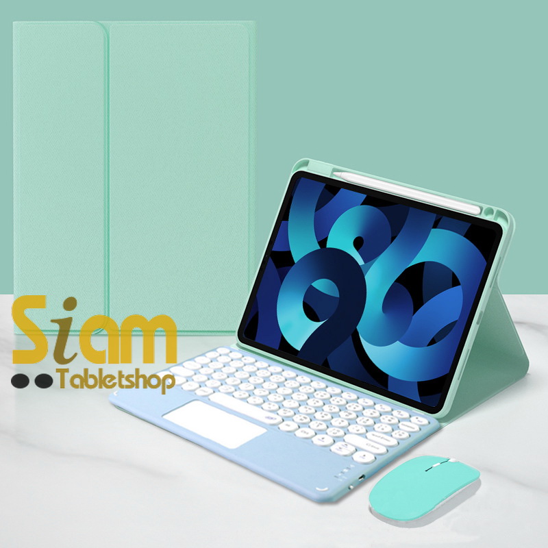 เคสคีย์บอร์ด เคสiPad 10 2022 (Gen 10) คีย์บอร์ด+ ทัชแพด มีรางปากกาฝั่งขวา แป้นพิมพ์ไทย