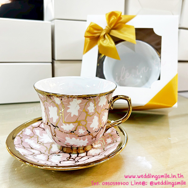 ของชำร่วยงานแต่งงาน, ของที่ระลึกแจกงานแต่ง, แก้วกาแฟสวยๆ , แ้กวกาแฟลายดอกไม้, แจกแก้วกาแฟงานแต่ง, แก้วกาแฟจานรองแก้ว, ของรับไหว้, ของรับไหว้ผู้ใหญ่, ของรับไหว้งานแต่งงาน, ชุดรับไหว้งานแต่ง, ชุดแก้วรับไหว้, แก้วกาแฟลายทอง 