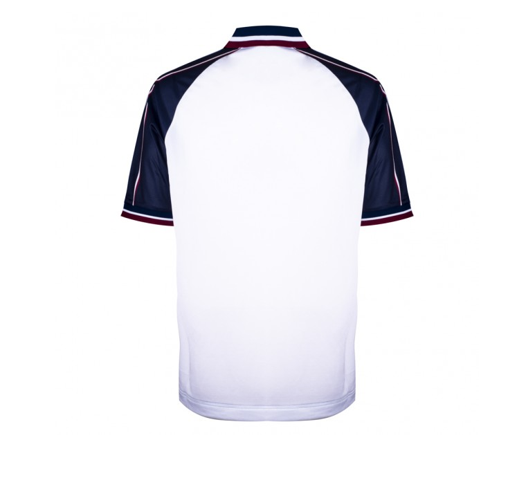 เสื้อเรทโรย้อนยุคแมนเชสเตอร์ ซิตี้ 1998 Away Polyester ของแท้